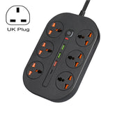 T21 PD3.0 + QC3.0 Multi Hole Row Plug 3000W High Power Socket, UK Plug